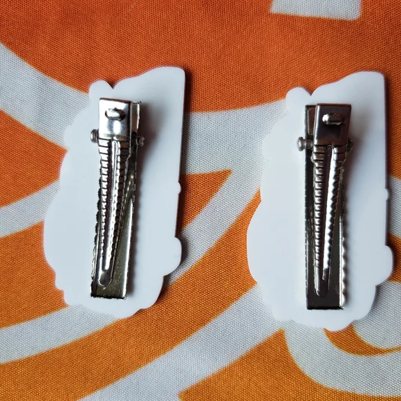 🌈 Homemade Rainbow Brite hairclips - Picture 4 of 10